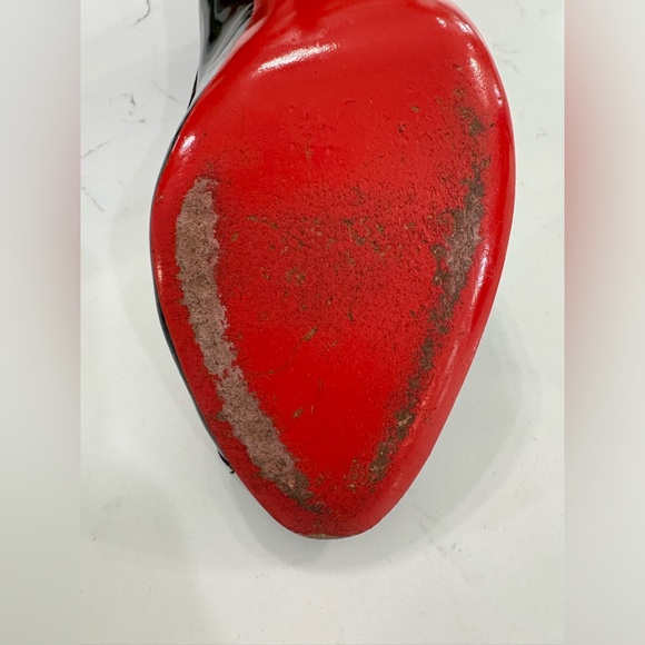 Christian Louboutin Milady Black Patent Leather Heels Size 40/ 8.5 US - Picture 10 of 14